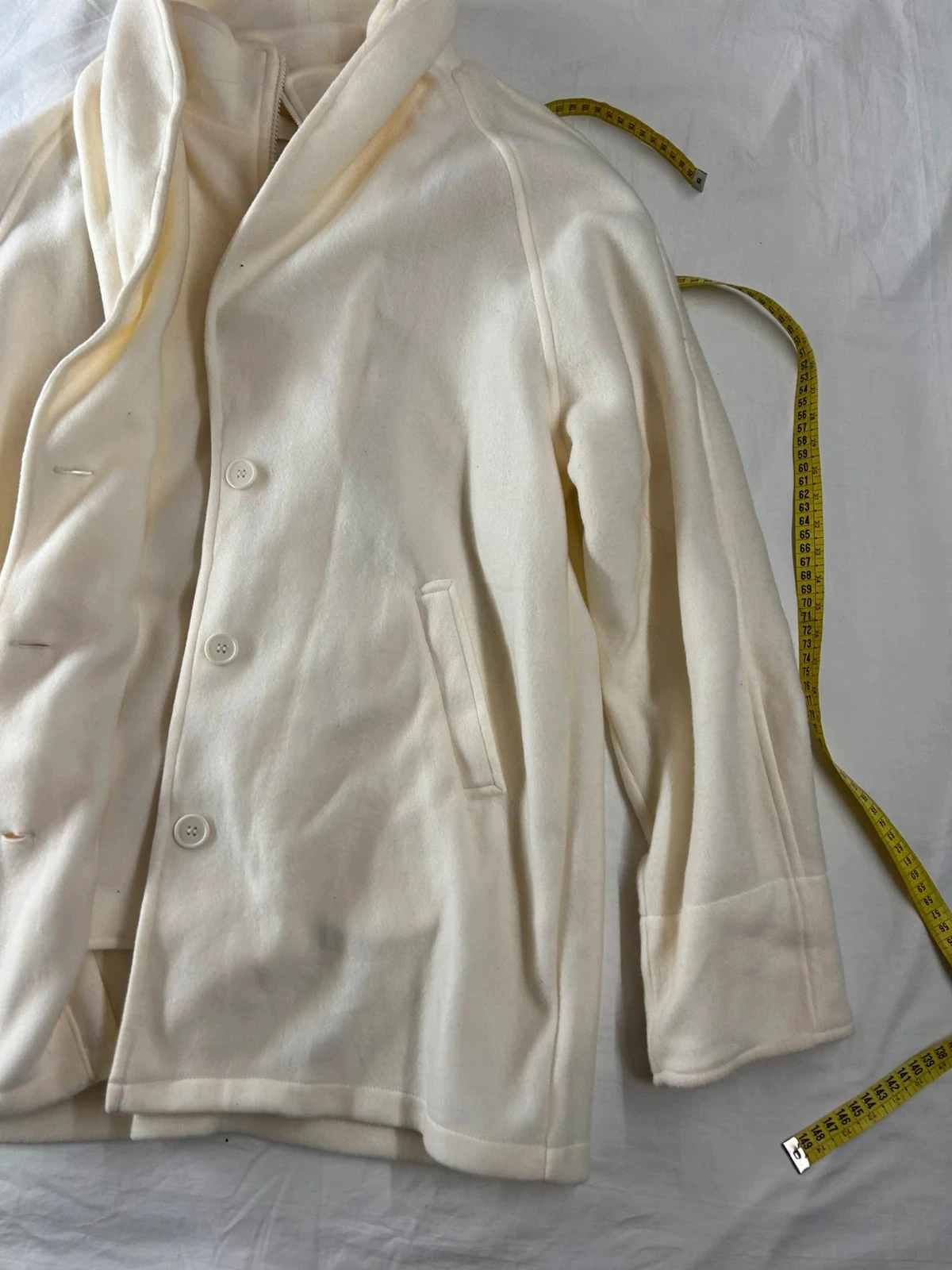 Wit crème Claire Neuville vintage overhemd – photo 3